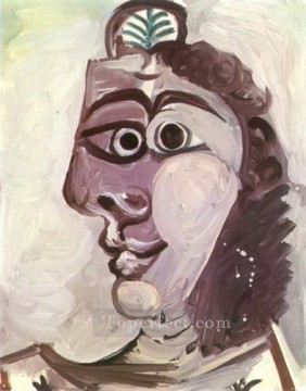 パブロ・ピカソ Painting - 女性の頭 2 1971 パブロ・ピカソ